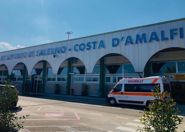 Servizio di primo soccorso presso l’aeroporto Costa d’Amalfi