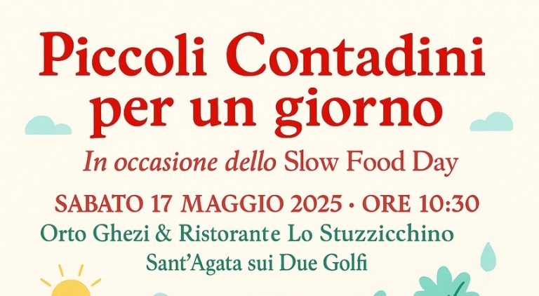 Slow Food Day a Sant’Agata dei Due Golfi: piccoli contadini per un giorno tra Costiera Amalfitana e Sorrentina