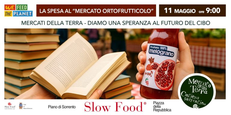 Mercato della Terra di Slow Food: cultura e succo di melograno in Penisola sorrentina