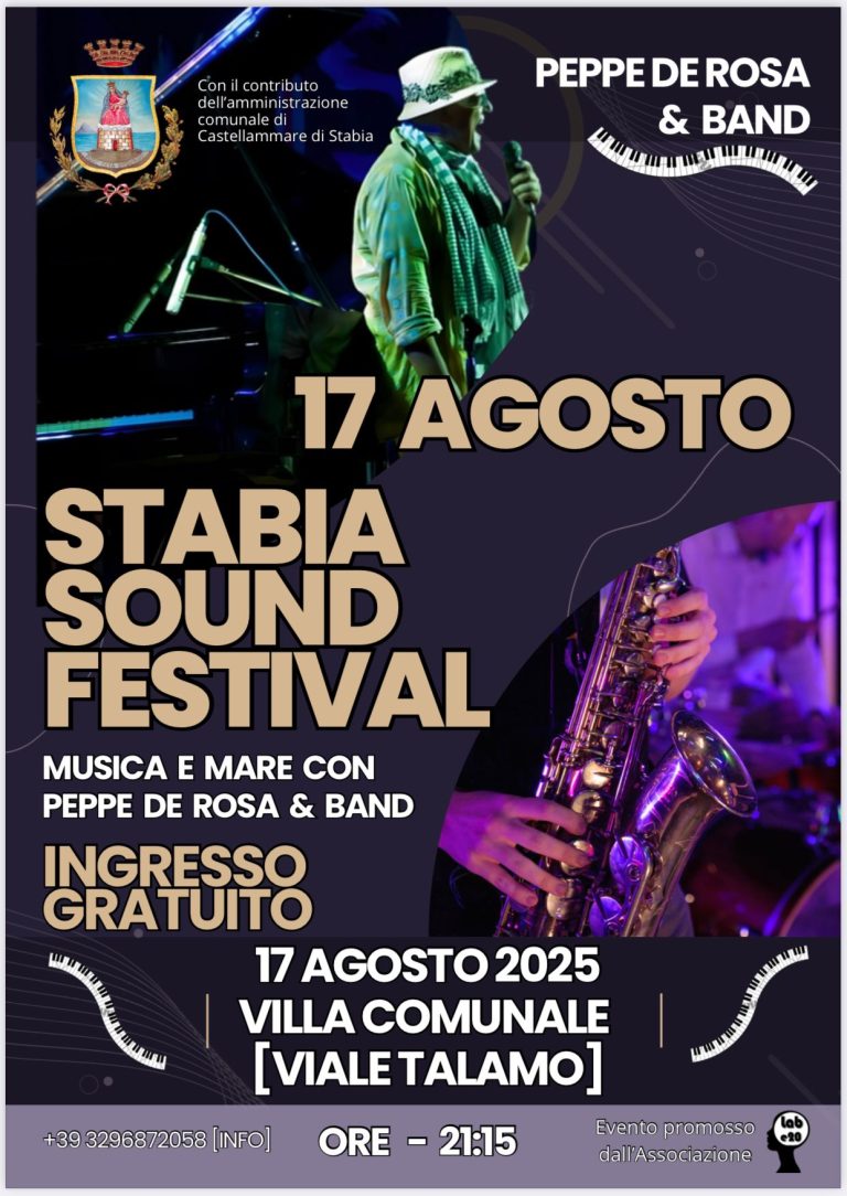 Castellammare si accende con lo Stabia Sound Festival: musica e tramonto sul mare
